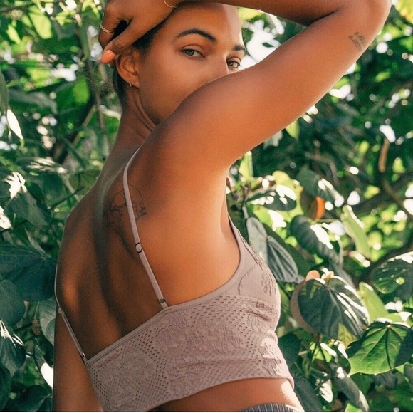 NWT Free People Candy Seamless Bra in Sand Sz Med/Lrg - Picture 7 of 16